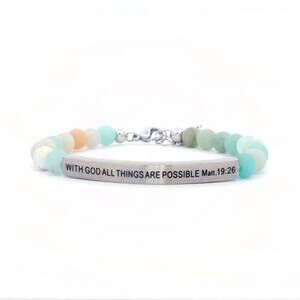 NEW INSPIRE ME BRACELETS women's with god all things are possible bracelet in am